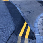 Utility Works Ennis Tar and yellow lines reinstatement